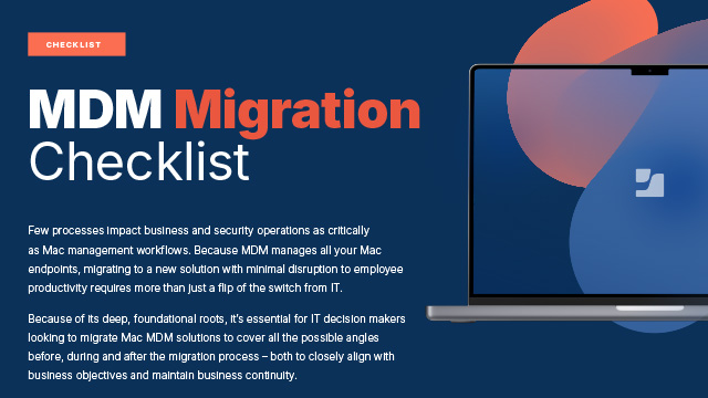 MDM Migration Checklist
